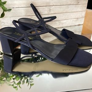 Bran new no box Strappy Navy Madeline Ruby Heels 9.5